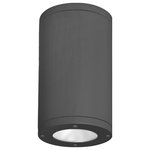 W.A.C. Lighting - W.A.C. Lighting Tube Architectural LED Flush Mount DS-CD06-N40-BK - LED Flush Mount from Tube Architectural collection in Black finish. Number of Bulbs 1. Max Wattage 37.00 . No bulbs included. Precise engineering using the latest energy efficient LED technology with a built-in reflector for superior optics, An appealing cylindrical profile perfect for accent and wall wash lighting. No UL Availability at this time.