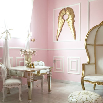 Pink and Gold Classic Parisian Nursery