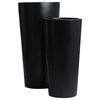 Sonoma Tall Cylinder Planter, Black, 13"x26"