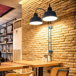 İki Kollu End&uuml;striyel Avize - Wall Sconces