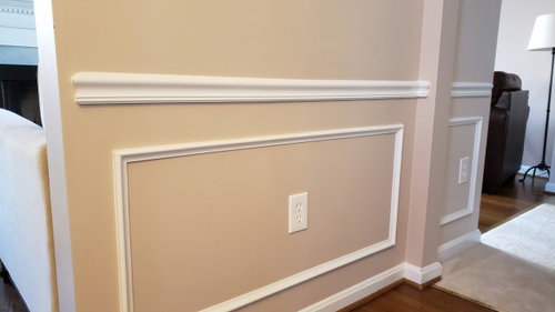 Extend Chair Moulding To Corner Of Wall, How To Cut Chair Rail Outside Corners