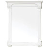 36" Solid Wood Frame Mirror, White