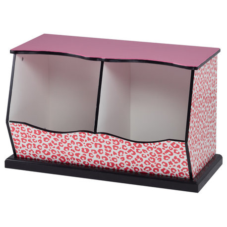 Teamson Kids Childrens Wooden Drawers Toy Box Storage TD-12473P