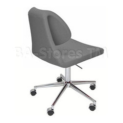 GAKKO OFFICE CHAIR IN ANKARA WOOL UPHOLSTERY - Office Chairs