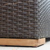Arden Outdoor Cushion Storage Box, Chestnut Wicker