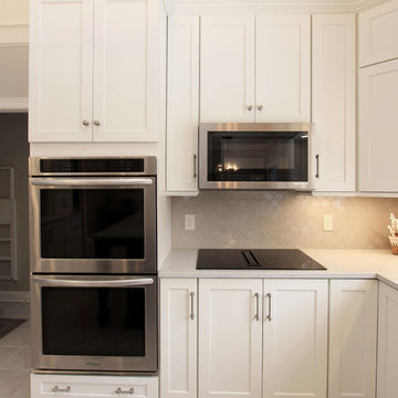 Stunning White Kitchen and Onyx Island with Refaced Butler's Pantry
