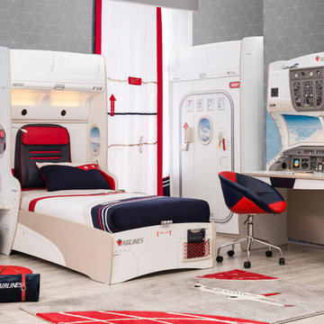 First Class Airplane Kids Bedroom