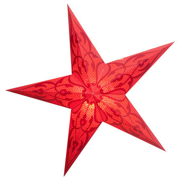 Damaskus Red Star Shaped Lantern
