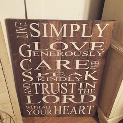 Hand Painted Sign - Home Decor