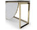 Sensu Console Table, Glam Lux Black Marble Entryway Table Gold