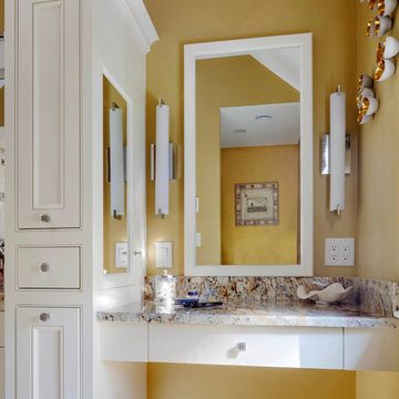 Make up table in master bathroom