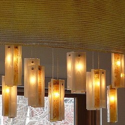 Rain drops beautiful chandelier by Galilee Lighting - Pendant Lighting