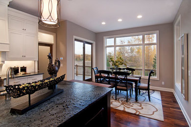 Dining room - transitional dining room idea in Minneapolis