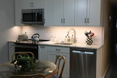 Example of a trendy kitchen design in DC Metro