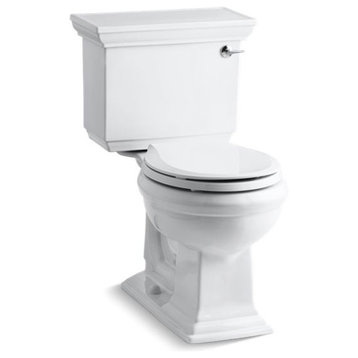 Kohler Memoirs Stately 2-Piece Round 1.28 GPF Toilet w/ Right-Hand Lever, White