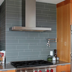 Custom Subway Tile in Colour-Matched Backpainted Glass - Wall And Floor Tile