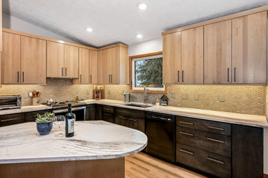 Inspiration for an eclectic kitchen remodel in Other