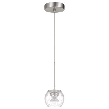 Cal Lighting UP1123 LED Pendant Ithaca brushed Steel