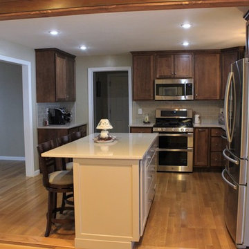 Maple and Gray Kitchen