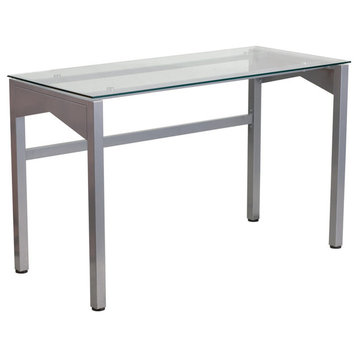 Desk With Clear Tempered Glass Nan-Ylcd1219-Gg