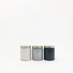 Medium Concrete Jar / Set of 3 / Gradient - Decorative Jars And Urns