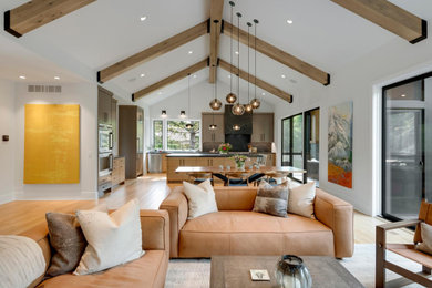 Living room - contemporary living room idea in Other