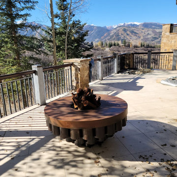 Reclaimed Tube Fire Pit