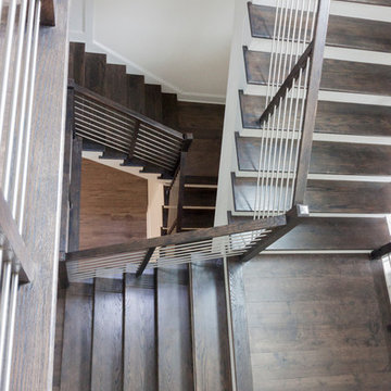 Project #50 | Geometric Staircase with Contrasting Tones