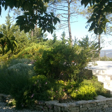 Jardin dans les ocres