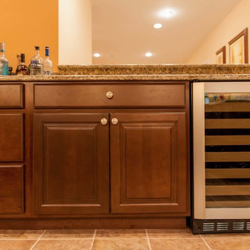 Basement Built for Entertainment in Clifton, Virginia