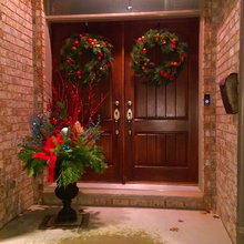 Christmas front door deco