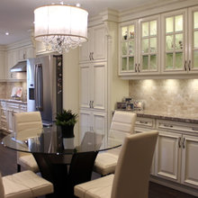 back wall of kitchen