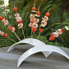 Arches For Skewers Or Toothpicks In Tofu White, Set Of Two