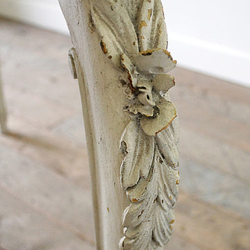 Early 20th Century French Carved Console Table with Marble Top
