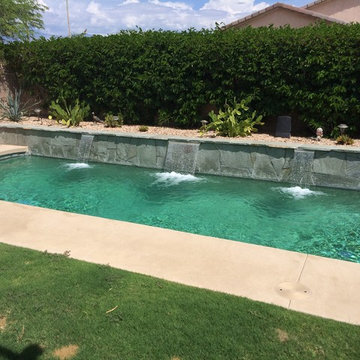 New Pool/Spa in small yard in Palm Springs
