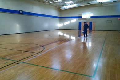 Gym Floor Restoration 12-30-14