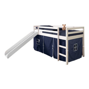 acme willoughby white loft bed