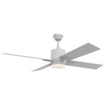 Craftmade - Craftmade 52" Teana Ceiling Fan in White - This indoor ceiling fan from Craftmade is a part of the Teana collection and comes in a white finish.This light would look best inside. It is rated for dry locations.  This light requires 1 , . Watt Bulbs (Not Included) UL Certified.