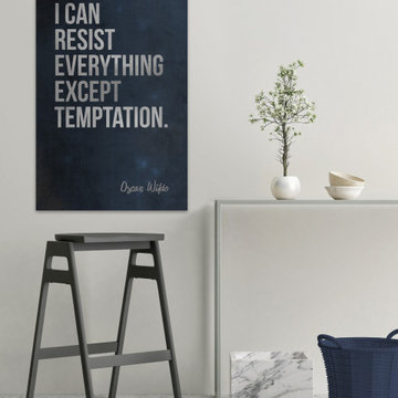 "I Can Resist Everything" Painting Print on Wrapped Canvas