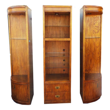 Drexel Passage Hollywood Regency Modular Shelving Curio Hutch