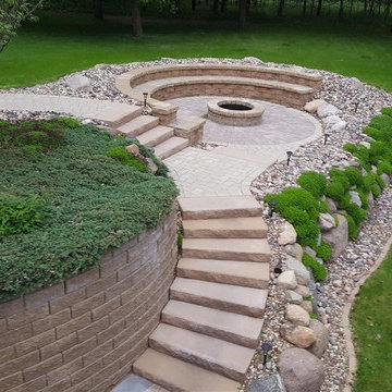 Cannon Lake Firepit Patio & Outdoor Kitchen