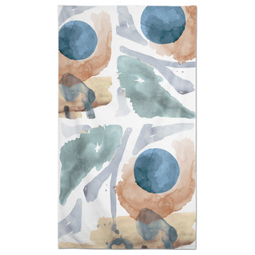Watercolor Abstract 58 x 102 Outdoor Tablecloth