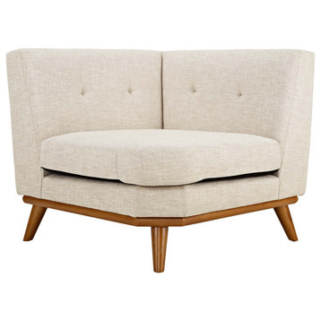 Engage Upholstered Fabric Corner Sofa, Beige