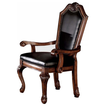 Emma Mason signature Gradient Arm Chair w/ Black PU (Set of 2)