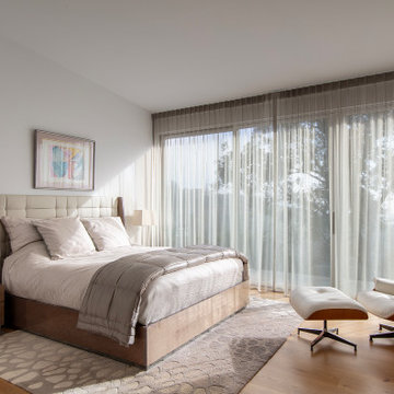 Modern Charmer – Primary Bedroom with Garden Views
