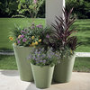 Crescent Garden Madison Planter, Double-Walled Plant Pot, 26" (Alpine White)