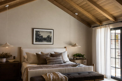 Transitional bedroom photo in Orange County