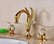 Rouen Deck-Mount Dual Handle Bathroom Sink Faucet
