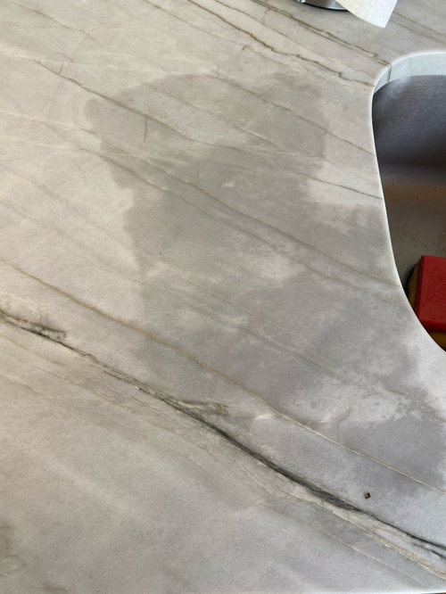 Quartzite countertop stain and sealing