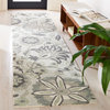 Safavieh Blossom Blm175A Floral/Country Rug, Ivory/Blue, 2'3"x9'